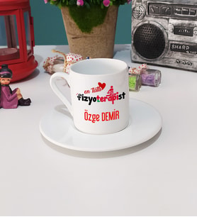 Mesajlı Fizyoterapist Türk Kahvesi Fincanı