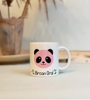 Kişiye Özel Pembe Panda Tasarımlı Kupa