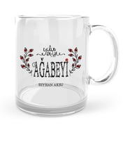 BK Gift Kişiye Özel Yılın En İyi Ağabeyi Cam Kupa Bardak