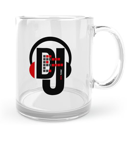 BK Gift Kişiye Özel Mesleki Dj Cam Kupa Bardak  1