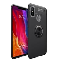 Microsonic Xiaomi Mi 8 SE Kılıf Kickstand Ring Holder Siyah