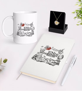 BK Gift Kişiye Özel En İyi Öğretmen Beyaz Kupa Defter Kalem ve İsimli Papatya Kolye Hediye Seti-8 (Model 1)