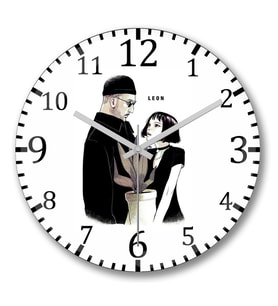 Leon The Professional 2 Duvar Saati Bombeli Gercek Cam