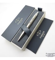 Parker Im Metal Brushed Tükenmez Kalem CT  Parker Kalem  İsme Özel Kalem  Hediyelik Kalem