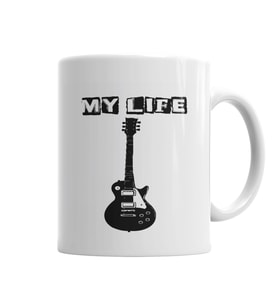 My Life Müzik Kupa Bardak Porselen