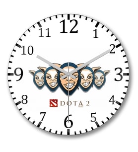 Meepo Dota 2 Duvar Saati Bombeli Gercek Cam