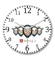 Meepo Dota 2 Duvar Saati Bombeli Gercek Cam