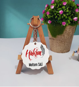 Hakim Ahşap Anahtarlık