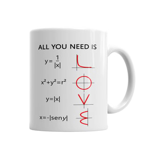 Love Matematica Kupa Bardak Porselen