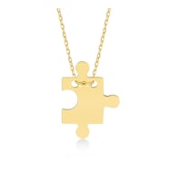 Kişiye Özel İsimli Puzzle Gümüş Kolye