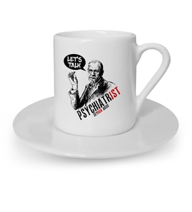 BK Gift Kişiye Özel Mesleki Psikiyatrist Türk Kahvesi Fincanı  5