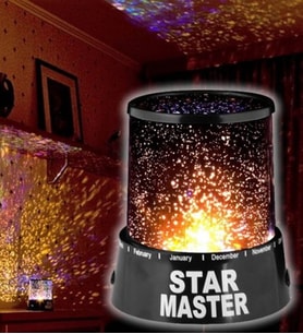 Star Master Gece Lambası (Siyah)