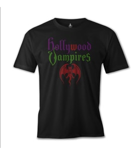 Hollywood Vampires Siyah Erkek Tshirt