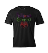 Hollywood Vampires Siyah Erkek Tshirt