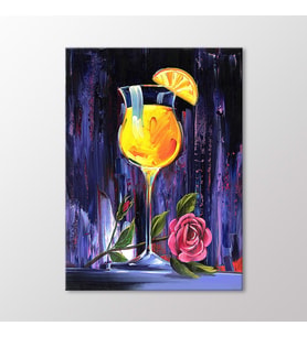 Arty Tablo Portakallı Kokteyl Tablo (Karışık)