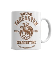 Game Of Thrones House Targaryen Kupa Bardak Porselen