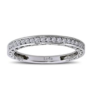 Lova 0,18 Karat Pırlanta Yarımtur Yüzük - 1030152