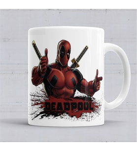 Deadpool Marvel Francis Kupa Bardak Porselen