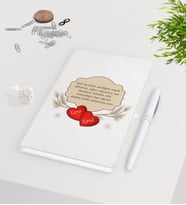 BK Gift Kişiye Özel Sevgililer Günü Beyaz Defter Kalem Seti-119