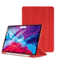 Microsonic Apple iPad Pro 12.9'' 2020 4.Nesil Kılıf (A2229-A2069-A2232) Origami Pencil Kırmızı