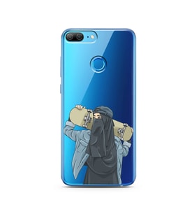 Kaykay Kız Tasarım Süper Şeffaf Silikon Telefon Kılıfı Huawei Honor 9 Lite 
