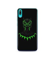 Black Panter Tasarım Süper Şeffaf Silikon Telefon Kılıfı Huawei Y7 Pro 2019