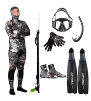Subzero Expert 7 Parça Zıpkınla Serbest Dalış Seti (Kamuflaj)