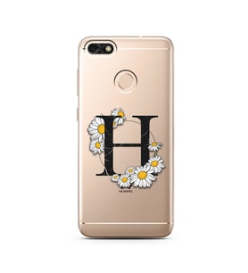Papatya Harf Tasarım Süper Şeffaf Silikon Telefon Kılıfı Huawei P9 Lite (2017) M