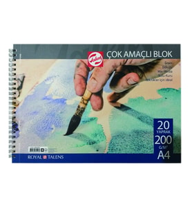 Talens Çok Amaçlı Blok Spiralli 200g A4 20 Yaprak