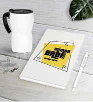 BK Gift Kişiye Özel Mimar Baba Beyaz Defter Kalem Termos Mug Seti-2 (Model 1)