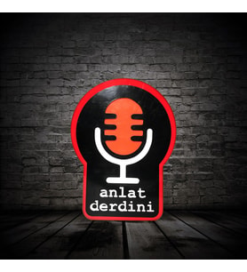 Anlat Derdini Yazılı Tabela 3D Led Neon Etkili Işıklı Tabela 30X45 CM Tek Taraflı