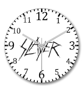Slayer Duvar Saati Bombeli Gercek Cam-Recovered