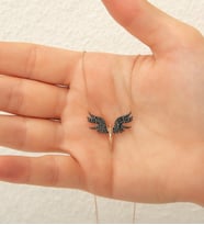 925 Ayar Gümüş Küçük Mikail Meleği Kolye