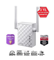 ASUS RP-N12 300mbps N300 2.4GHZ Mesafe Genişletici EV Ofis Tipi 2x 2dbi sabit anten