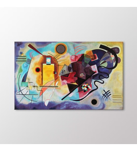 Arty Tablo Jaune Rouge Bleu Tablo (Karışık)