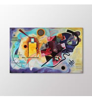 Arty Tablo Jaune Rouge Bleu Tablo (Karışık)