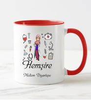 Hemşire Kupa Bardağı Kırmızı
