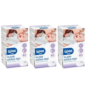Wee Baby Klasik Göğüs Pedi (40 Lı) 120 Adet (3Pk*40)