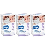 Wee Baby Klasik Göğüs Pedi (40 Lı) 120 Adet (3Pk*40)