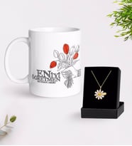 BK Gift Kişiye Özel En İyi Öğretmen Kupa Ve Papatya Kolye Hediye Seti-7 (Model 1)