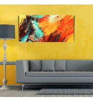 Dekoratif Yağlı Boya Canvas Tablo (60X120) (Karışık)