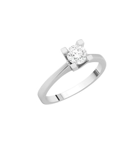 0,50Ct Pırlanta Tektaş Yüzük-14k (Beyaz)