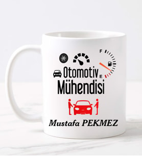 Otomotiv Mühendisi  Kupa (Beyaz)
