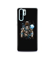 Uzay Astronot Tasarım Süper Şeffaf Silikon Telefon Kılıfı Huawei P30 Pro