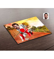 BK Gift Kişiye Özel Beyaz Atlı Prens Karikatürlü Ahşap Puzzle-2