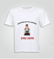 Kişiye Özel Şoför Baskılı Tshirt