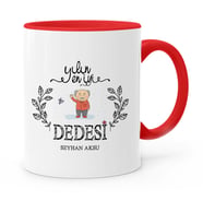 BK Gift Kişiye Özel Yılın En İyi Dedesi Kırmızı Kupa Bardak