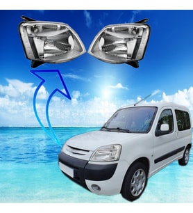 PEUGEOT PARTNER - CITROEN BERLINGO MOTORLU SAĞ+SOL ÖN FAR 2003--2008
