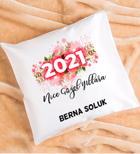 Nice Güzel Yıllara 2021 Yılbaşı Hediyesi Yastık