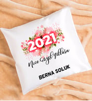 Nice Güzel Yıllara 2021 Yılbaşı Hediyesi Yastık